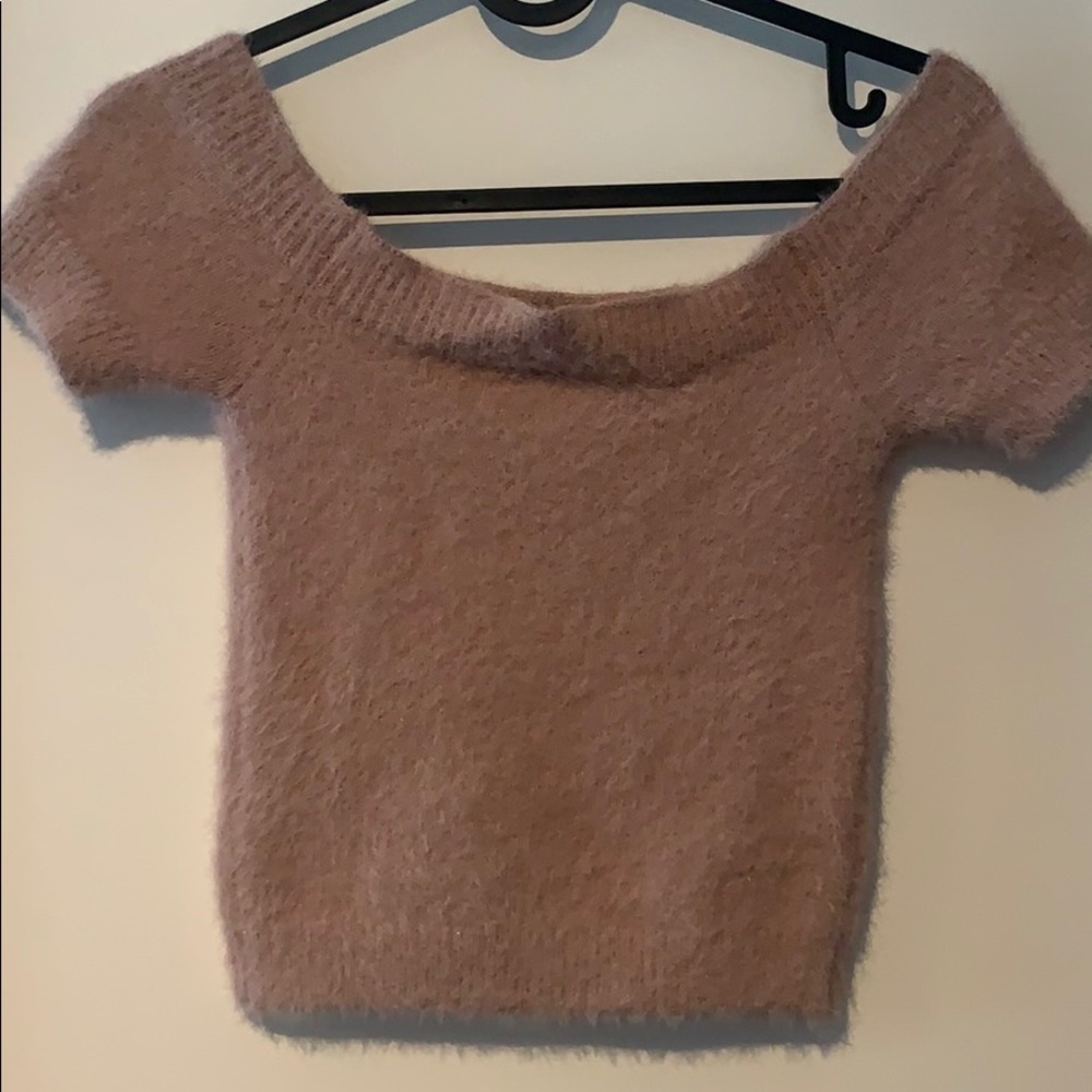 Pink soft a bit fluffy blouse